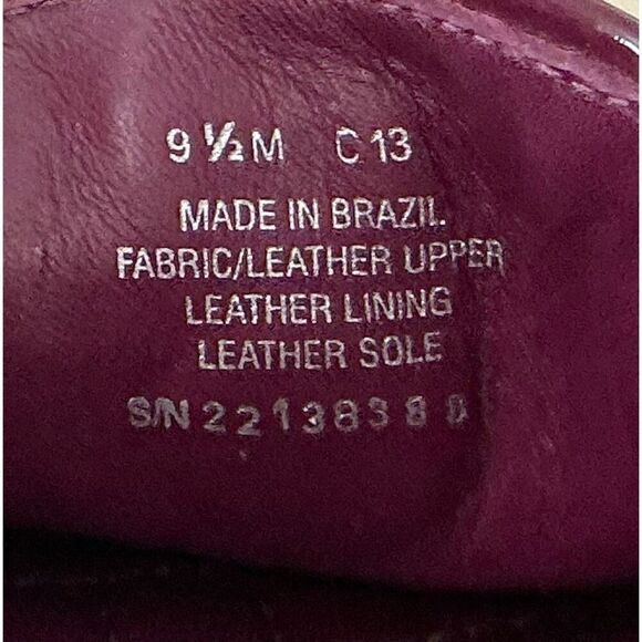 Tory Burch Red & Purple Loafers MI Brazil EUC 9.5 - Picture 7 of 9